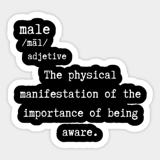 Male - definition Sticker